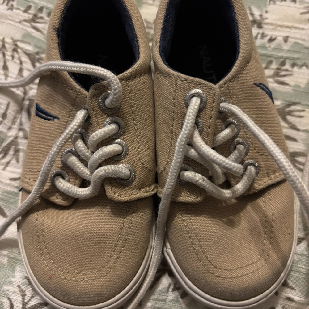 Nautica Tan Sneakers with Suede Finish and Moccasin Design